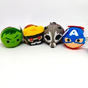 Disney - Set of 4 Marvel Mini Tsum Tsum Characters